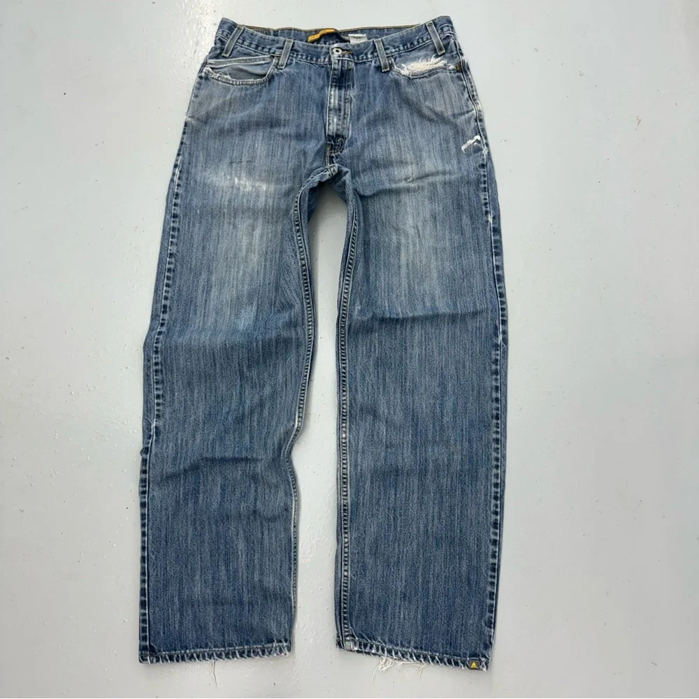 Y2K Levi’s Silvertab Jeans Low Loose Baggy Wide Skater Distressed - Picture 1 of 10